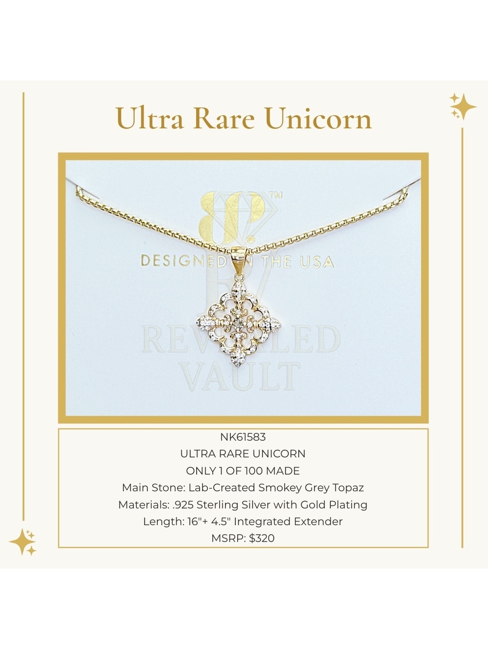 Ultra Rare Unicorn - Sterling Club Vermeil
